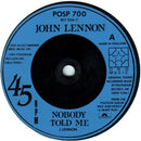 John Lennon : Nobody Told Me (7", Single)