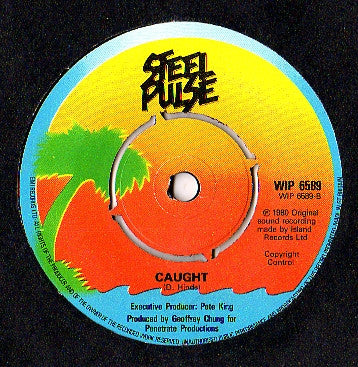 Steel Pulse : Caught You Dancing (7", Promo)