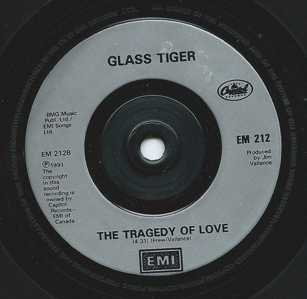 Glass Tiger : My Town (7")