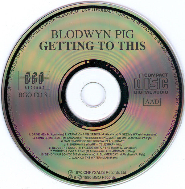 Blodwyn Pig : Getting To This (CD, Album, RE)