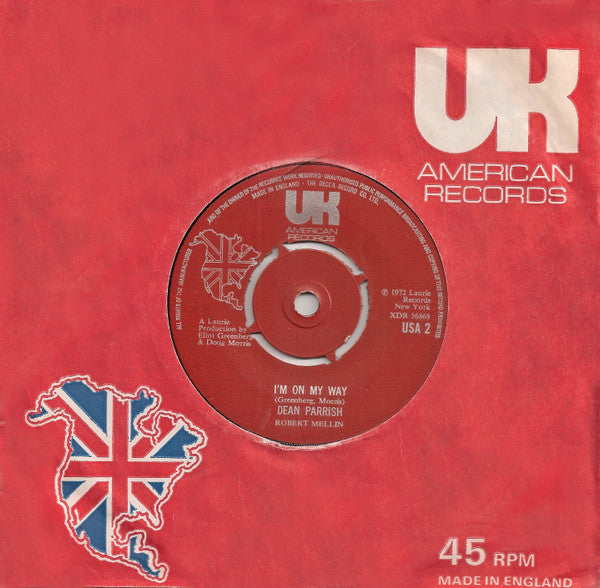 Dean Parrish : I'm On My Way (7", Single)