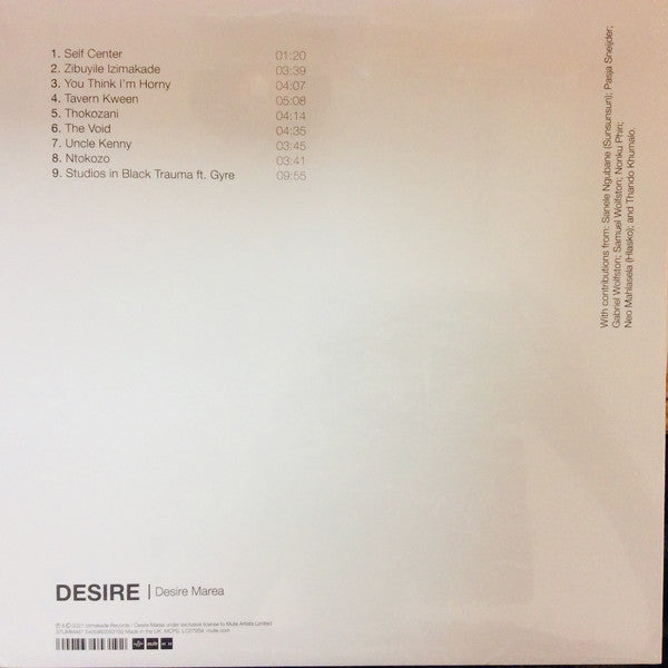 Desire Marea : Desire (LP, Album, Ltd, Whi)