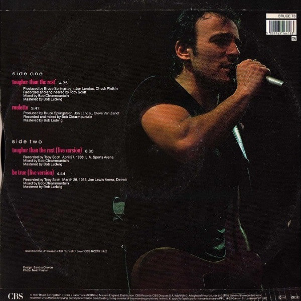 Bruce Springsteen : Tougher Than The Rest (12", Single)