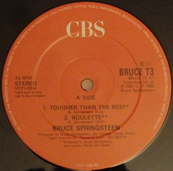 Bruce Springsteen : Tougher Than The Rest (12", Single)