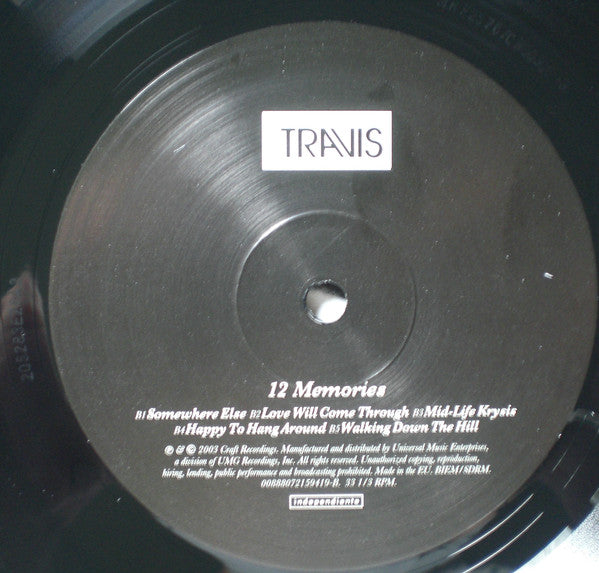 Travis : 12 Memories (LP, Album, RE)