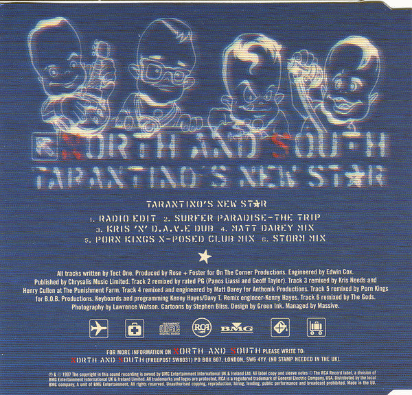 North And South : Tarantino's New Star (CD, Single)