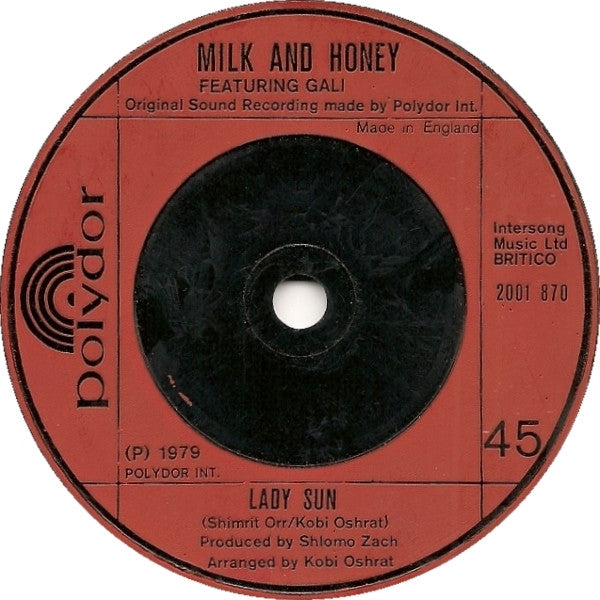 Milk And Honey Featuring Gali Atari : Hallelujah (7", Single)