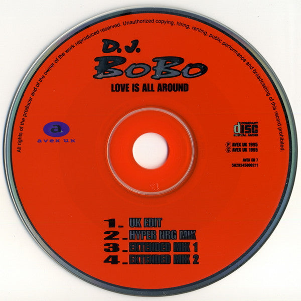 D.J. BoBo* : Love Is All Around (CD, Single)