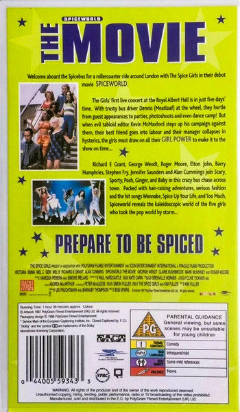 Spice Girls : Spiceworld The Movie (VHS, PAL, Lim)