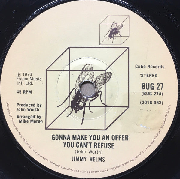 Jimmy Helms : Gonna Make You An Offer You Can't Refuse (7", Single)
