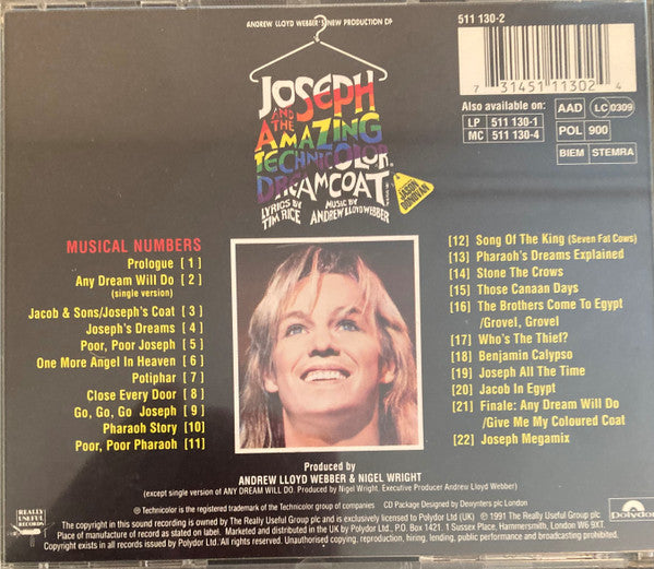 Andrew Lloyd Webber, Tim Rice Starring Jason Donovan : Andrew Lloyd Webber's New Production Of: Joseph And The Amazing Technicolor Dreamcoat (CD, Album)