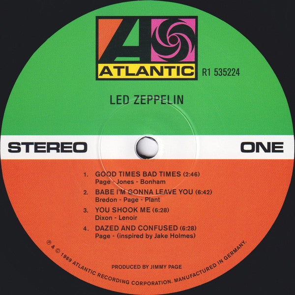 Led Zeppelin : Led Zeppelin (LP, Album, RE, RM, 180)