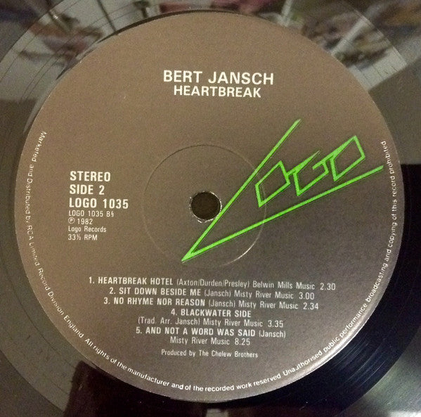 Bert Jansch : Heartbreak (LP, Album)