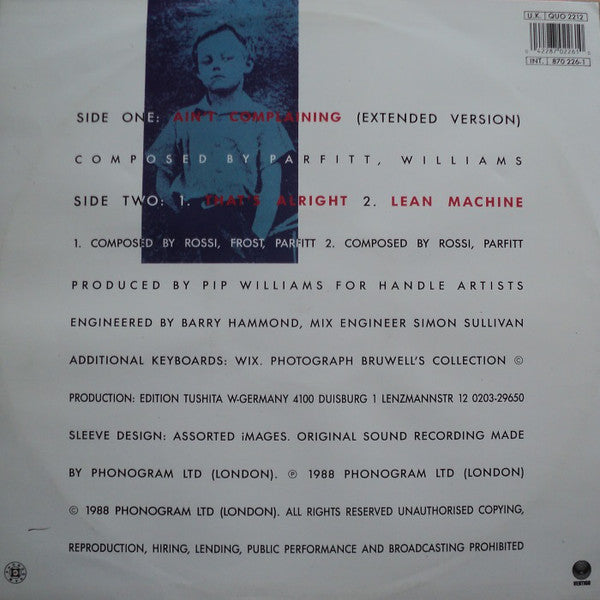 Status Quo : Ain't Complaining (12", Single)