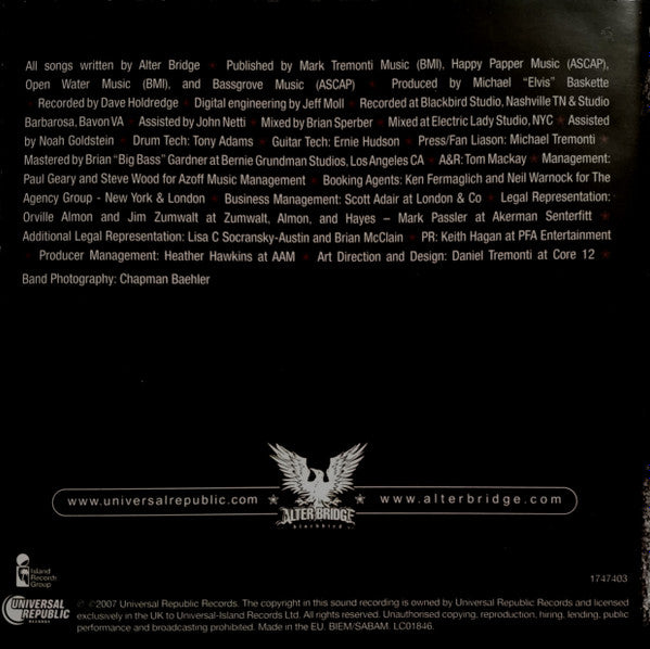 Alter Bridge : Blackbird (CD, Album, Sup)