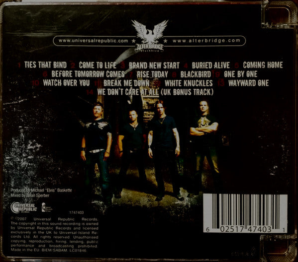 Alter Bridge : Blackbird (CD, Album, Sup)