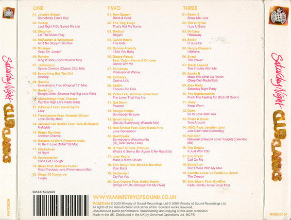 Various : Saturday Night Club Classics (3xCD, Comp)