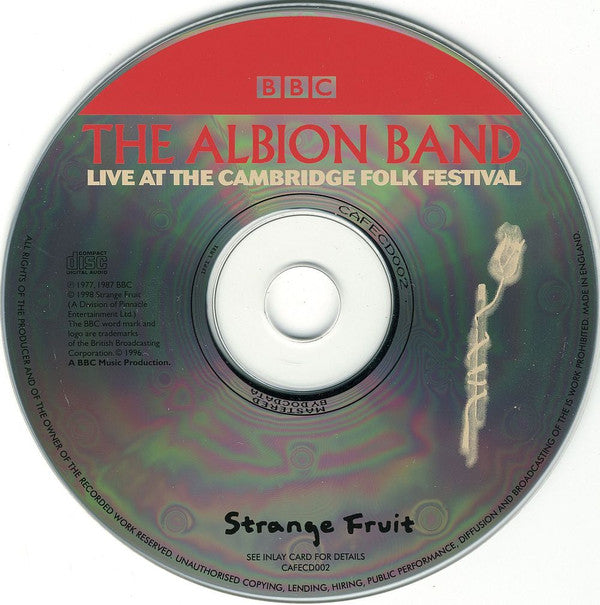 The Albion Band : Live At The Cambridge Folk Festival (CD, Album)