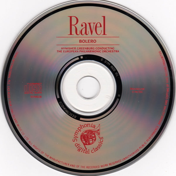 Maurice Ravel - Hymisher Greenburg Conducting The European Philharmonic Orchestra (2) : Bolero (CD, Album)