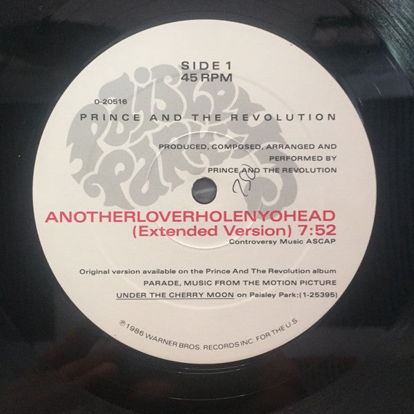 Prince And The Revolution : Anotherloverholenyohead (12", Single, All)