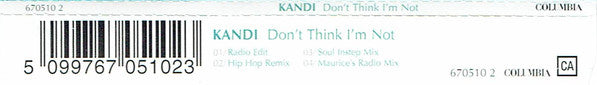 Kandi : Don't Think I'm Not (CD, Single)