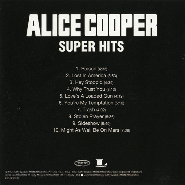 Alice Cooper (2) : Super Hits (CD, Comp)