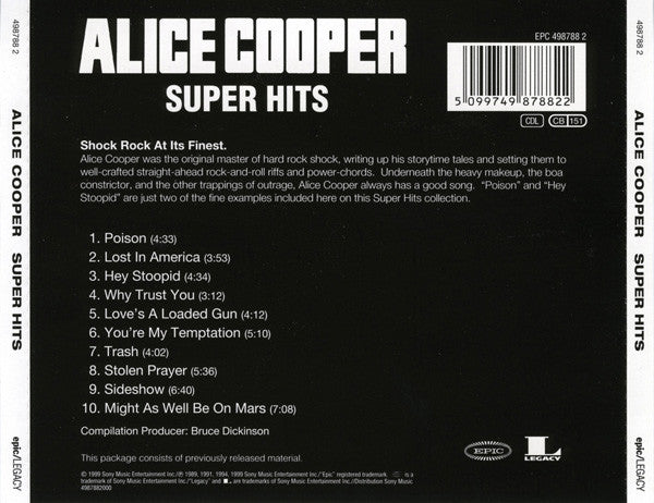 Alice Cooper (2) : Super Hits (CD, Comp)