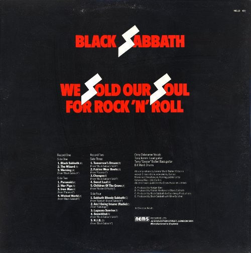 Black Sabbath : We Sold Our Soul For Rock 'N' Roll (2xLP, Comp, RE)