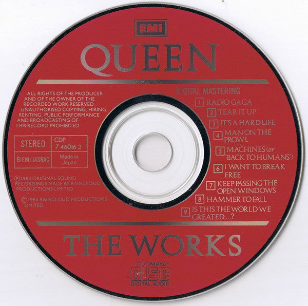 Queen : The Works (CD, Album, RP, Tos)
