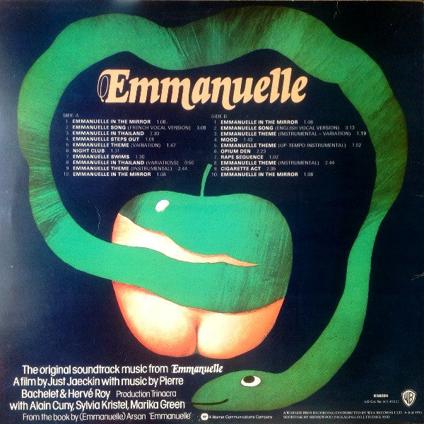 Pierre Bachelet & Hervé Roy : Emmanuelle - The Original Sound Track (LP, "To)