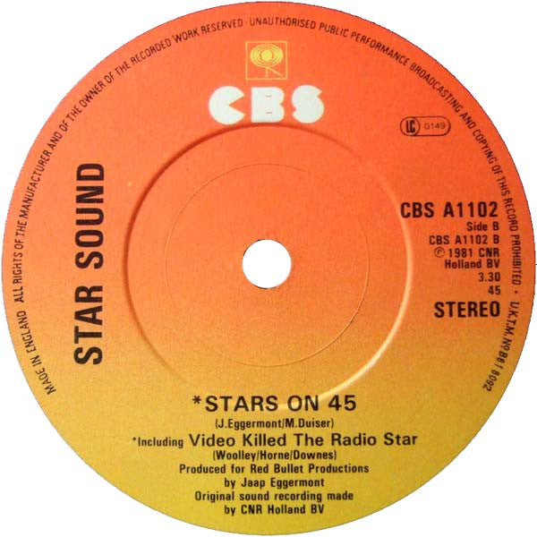 Star Sound* : Stars On 45 (7", Single, Pap)