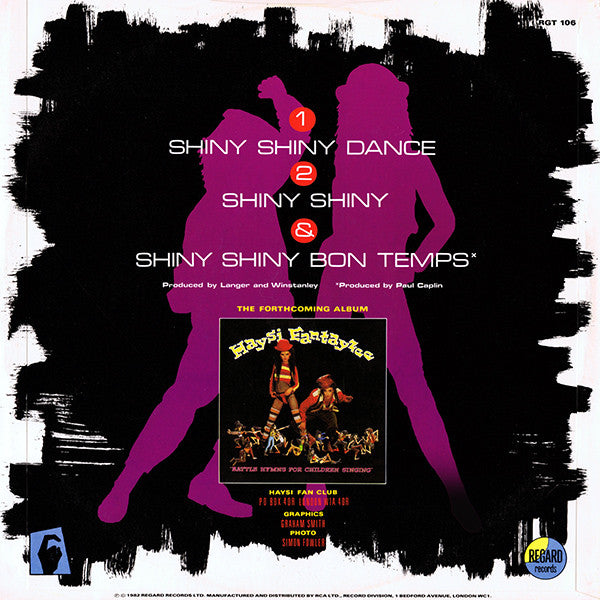 Haysi Fantayzee : Shiny Shiny (Dance Version) (12")