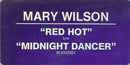 Mary Wilson : Red Hot / Midnight Dancer (12")