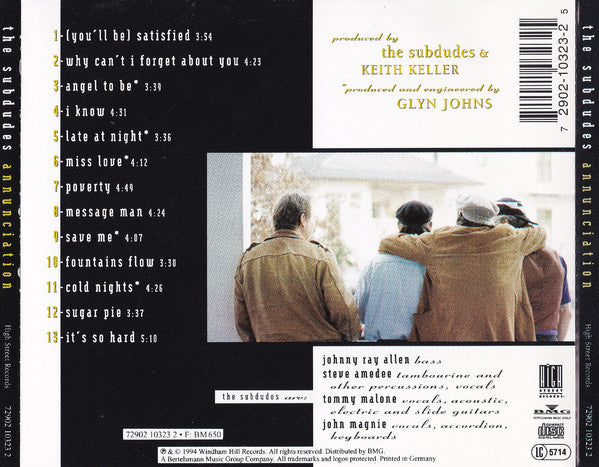 The Subdudes : Annunciation (CD, Album)