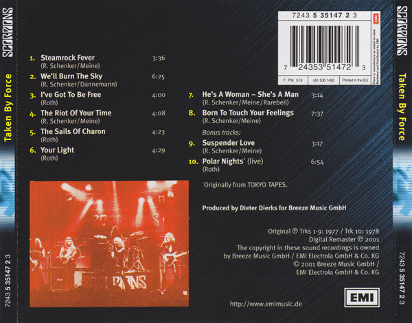 Scorpions : Taken By Force (CD, Album, RE, RM)