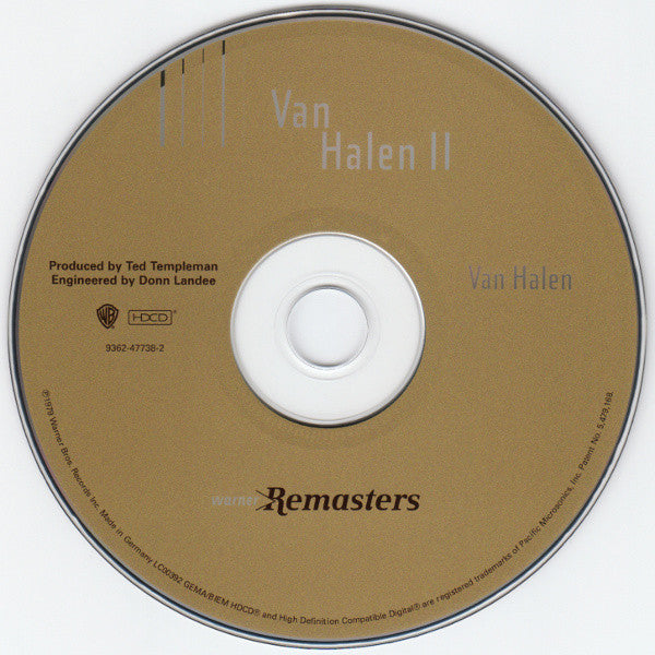 Van Halen : Van Halen II (HDCD, Album, RE, RM)