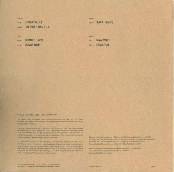 F.S. Blumm & Nils Frahm : 2X1=4 (2xLP, Album)