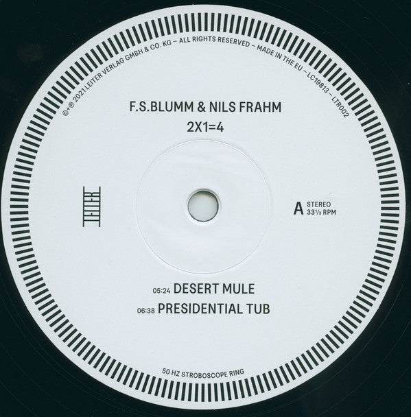 F.S. Blumm & Nils Frahm : 2X1=4 (2xLP, Album)