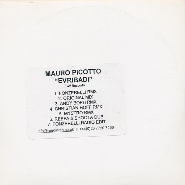 Mauro Picotto : Evribadi (CDr, Promo)