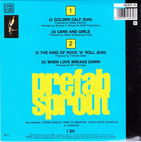 Prefab Sprout : The Golden Calf / 4 Track Golden Hits E.P. (7", EP, Gat)