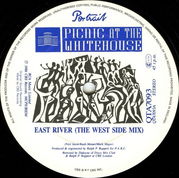 Picnic At The Whitehouse : East River (12")