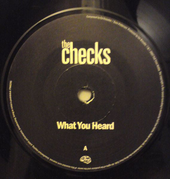 The Checks : What You Heard (7", Single, RE)