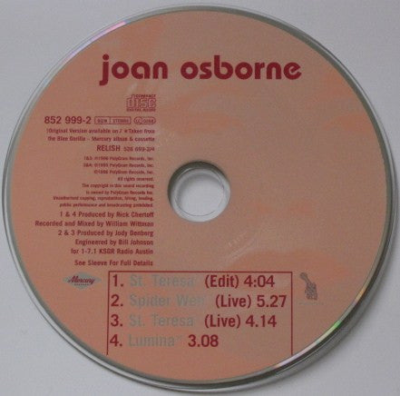 Joan Osborne : St. Teresa (CD, Single)