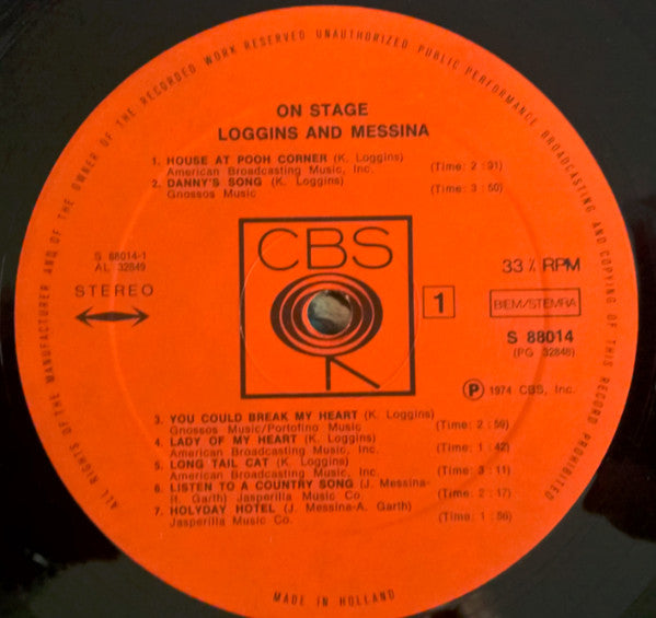 Loggins And Messina : On Stage (2xLP, Gat)