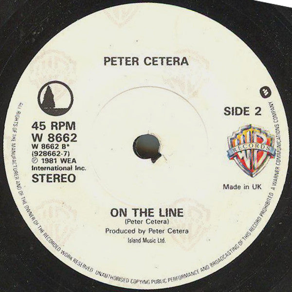 Peter Cetera : Glory Of Love (Theme From The Karate Kid Part II) (7", Single, Pap)