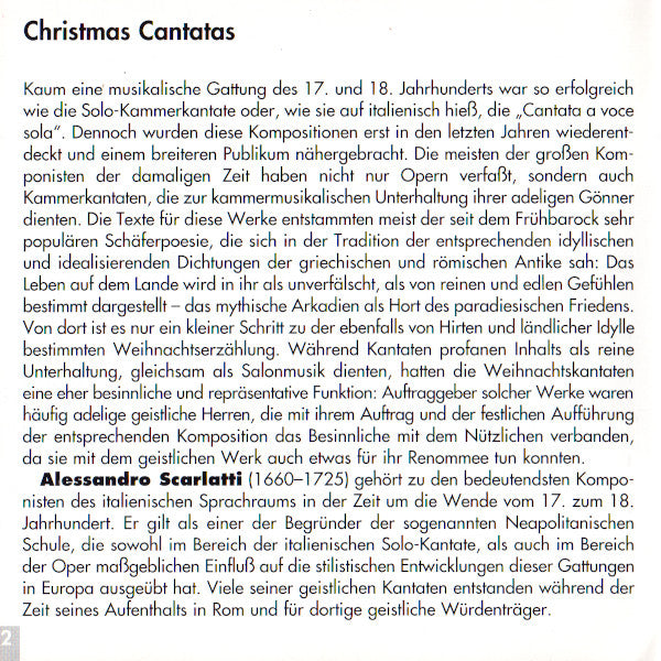 Hamburg Soloists ● Emil Klein , Conductor Hellen Kwon , Coloratura Soprano, Johann Sebastian Bach / Charles Gounod, Domenico Scarlatti, Baldassare Galuppi, Christoph Bernhard (2) : Christmas Cantatas (CD)