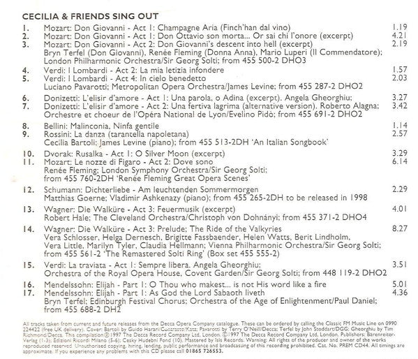 Various : Cecilia & Friends Sing Out (CD, Comp)