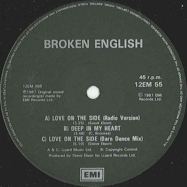 Broken English : Love On The Side (12")