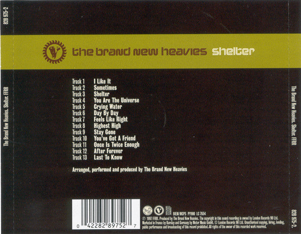 The Brand New Heavies : Shelter (CD, Album)