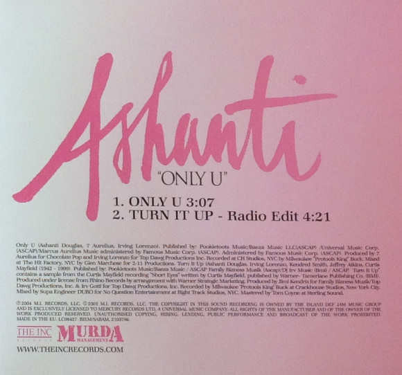 Ashanti : Only U (CD, Single)